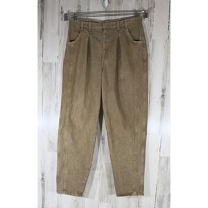 Blues Alley Cotler Tan Jeans 38x34 (fits‎ 36x33.5) Pleated Tapered 90s Vintage